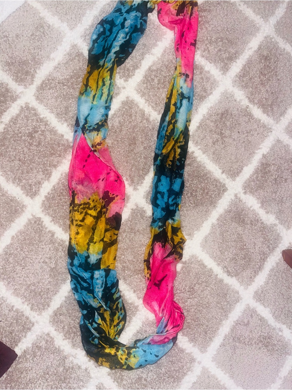Multicolor Floral Infinity Scarf - Women Accessories